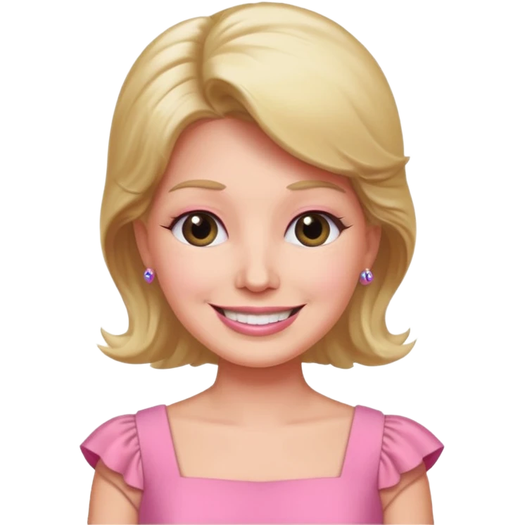 Donald trump with pink dress emoji