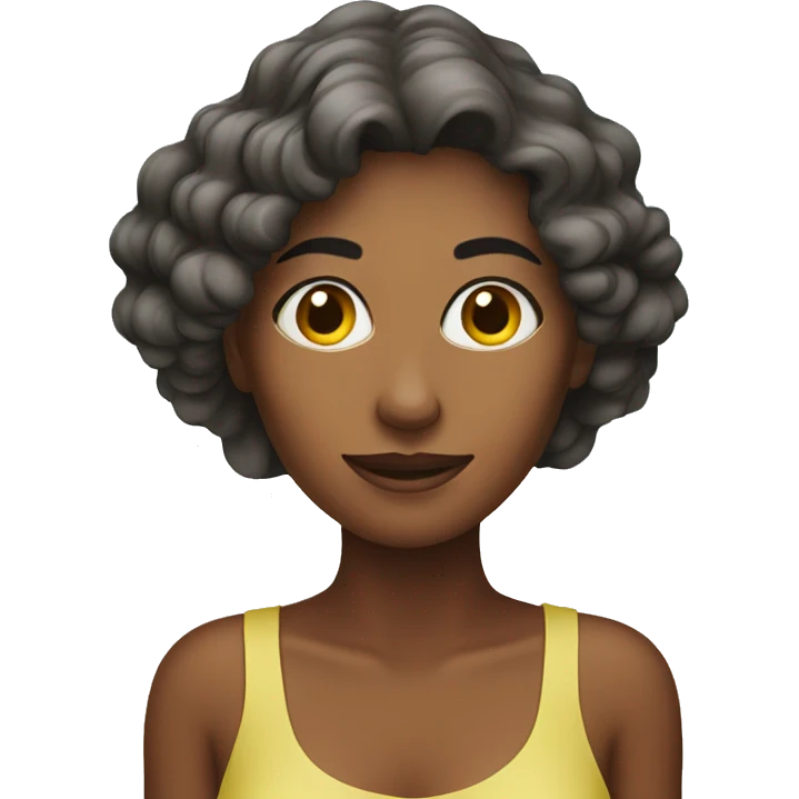 Woman at beach emoji