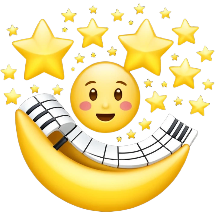 singing notes become stars emoji