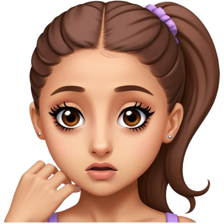 Ariana grande rolling her eyes  emoji