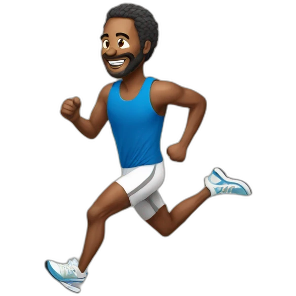 René runs marathon emoji