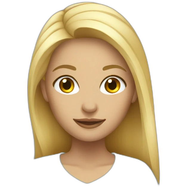 Blonde young women emoji