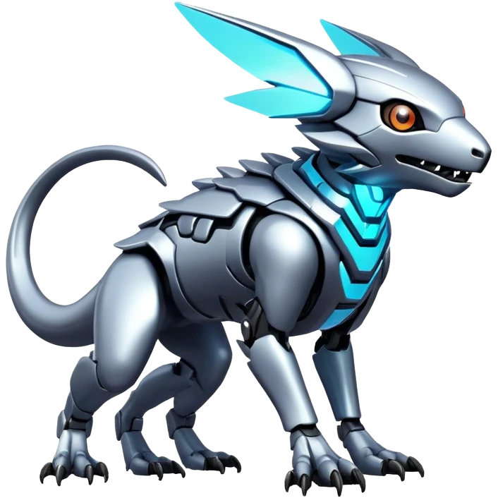  exotic futuristic modern cyber-Fakémon-Digimon-Trico-creature emoji