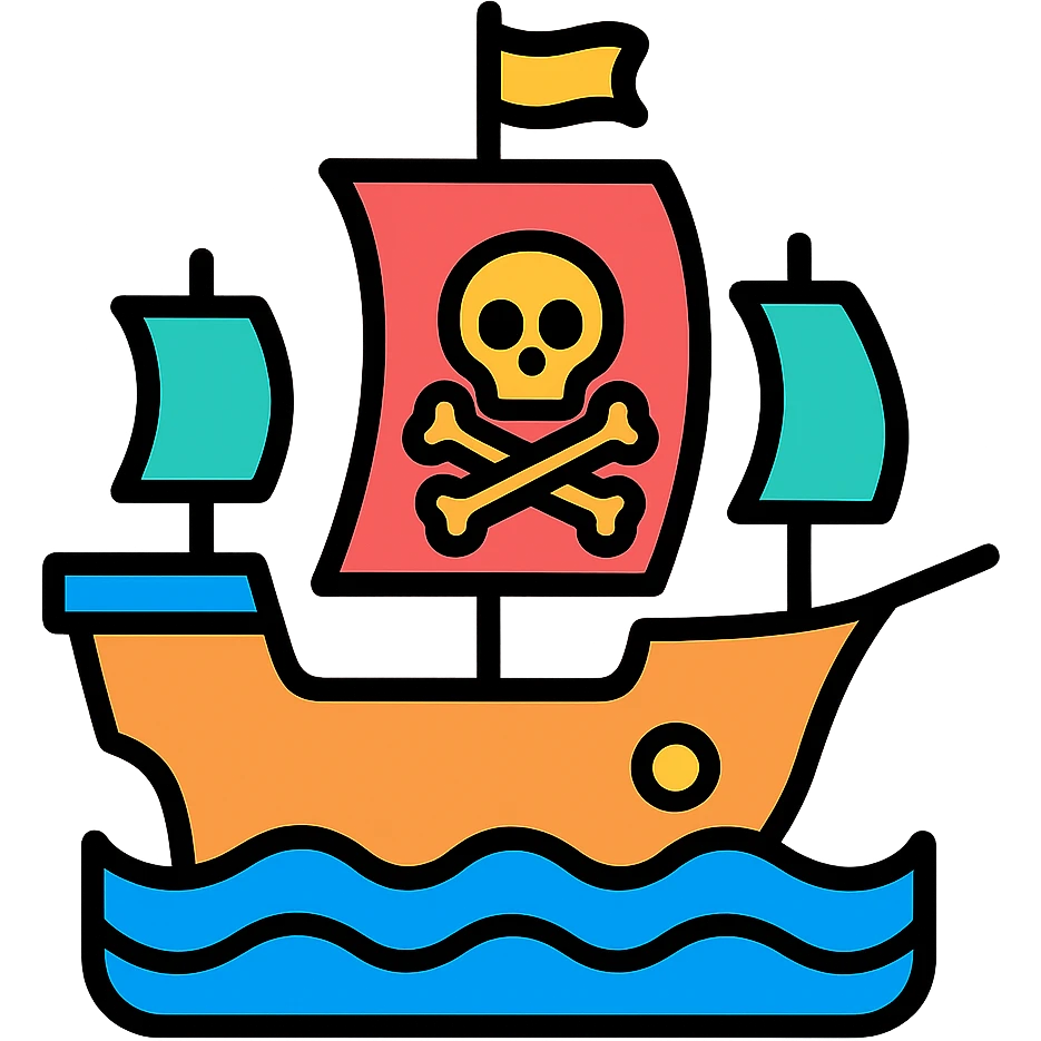 pirate ship emoji