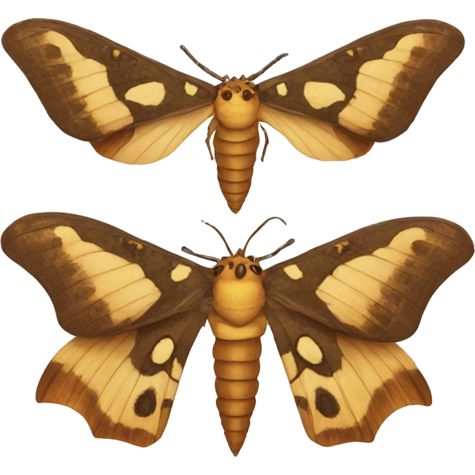 Dragon heads Moth emoji