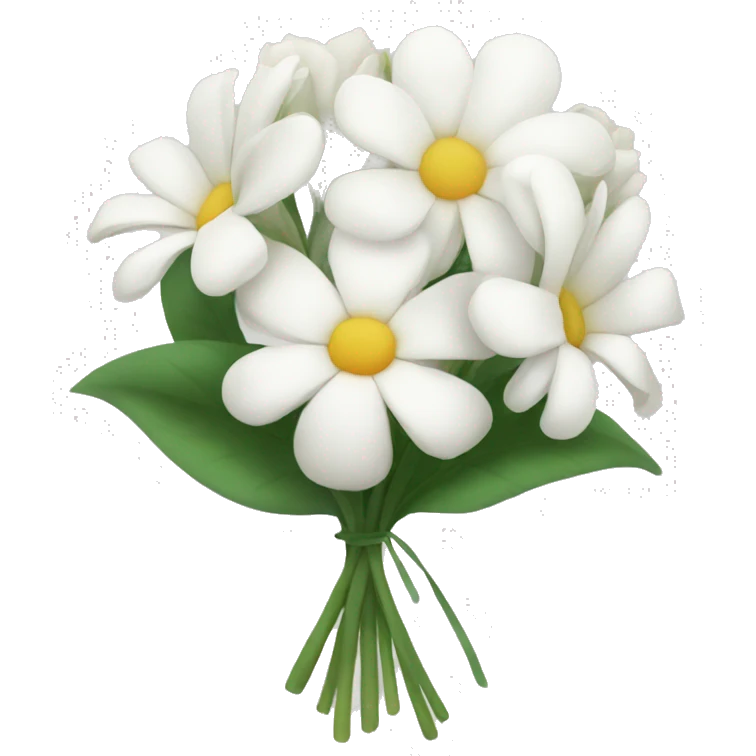 White flower bouquet  emoji