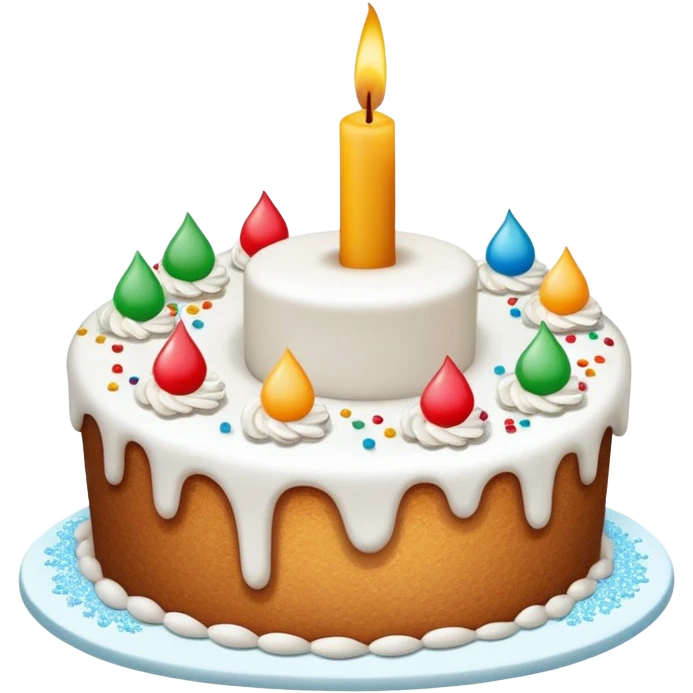 Um bolo de aniversário com o nome "Dinis"  emoji