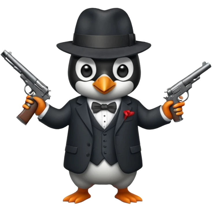 Penguin  gangster  emoji