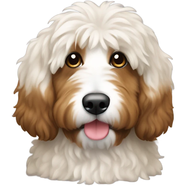 bernedoodle and computer emoji
