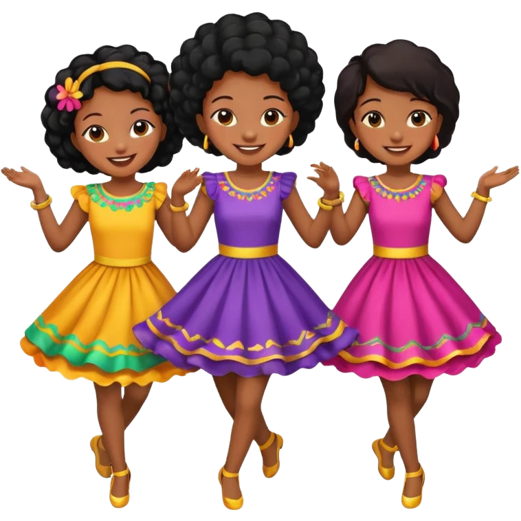 Variety Black girls dancing emoji