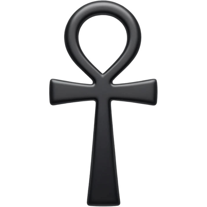 Orthodox black Ankh emoji