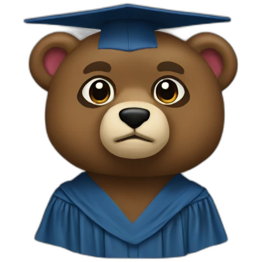 kanye graduation bear  emoji
