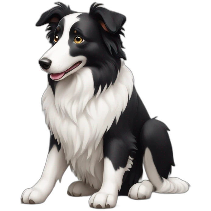 black-and-white-smooth-coat-border-collie emoji