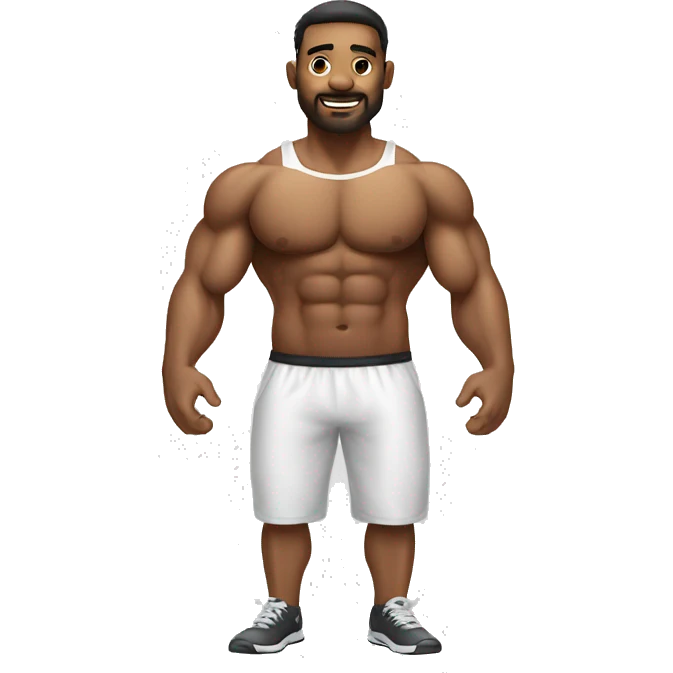 Hombre de Gym blanco emoji