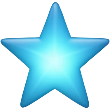 Star with Light blue  emoji
