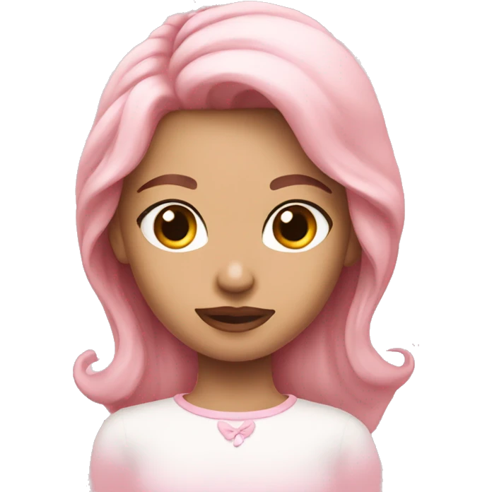 light pink girly emoji