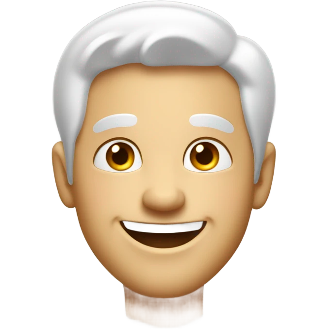 white man stoked emoji