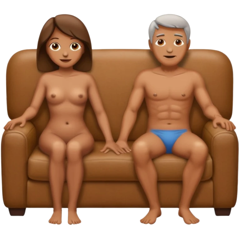 Couple 69 on couch naked emoji