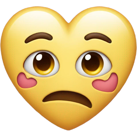 Heart with a body emoji