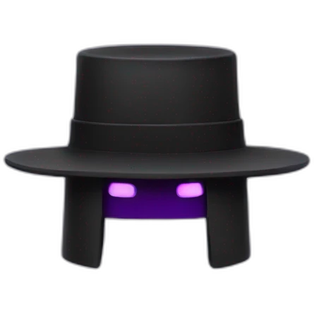 Enderman with a hat emoji