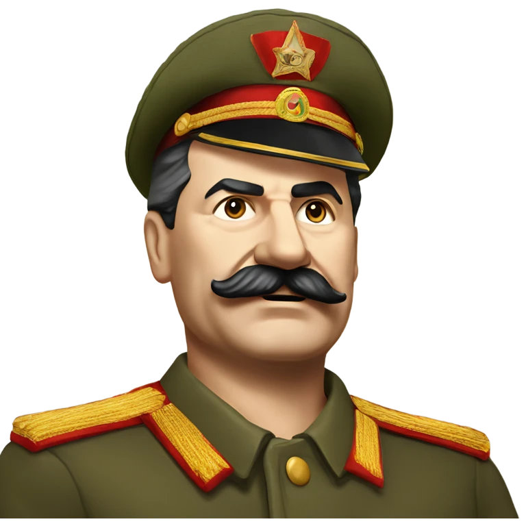 Joseph Stalin with party hat emoji