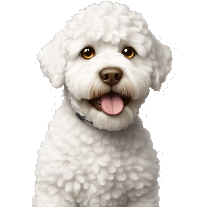 lagotto-romagnolo white emoji
