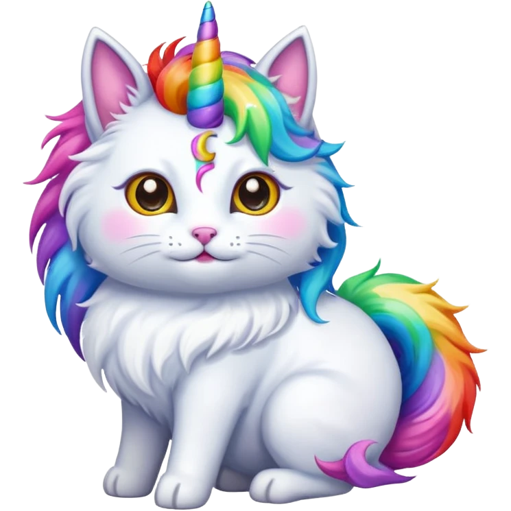 Unicorn cat emoji