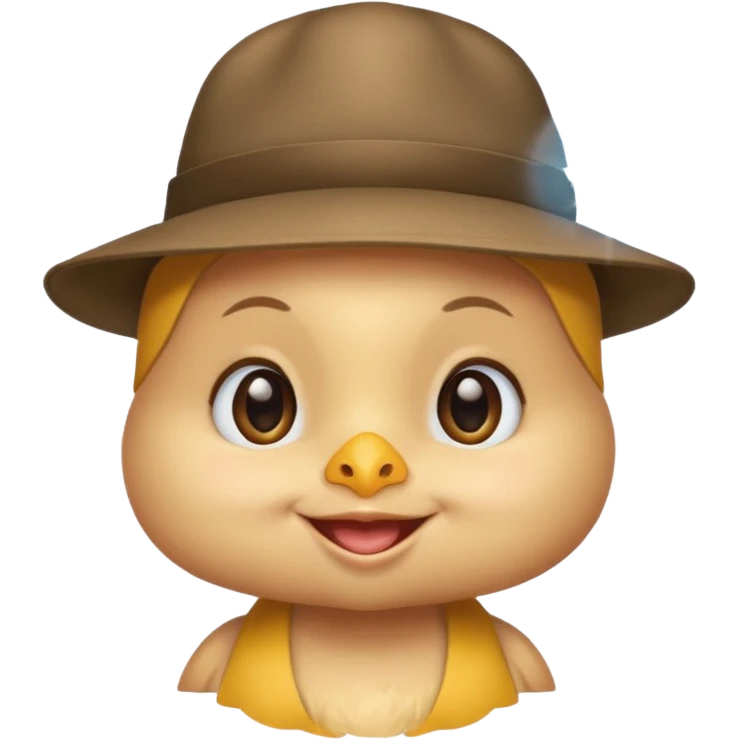 Chick in a hat emoji
