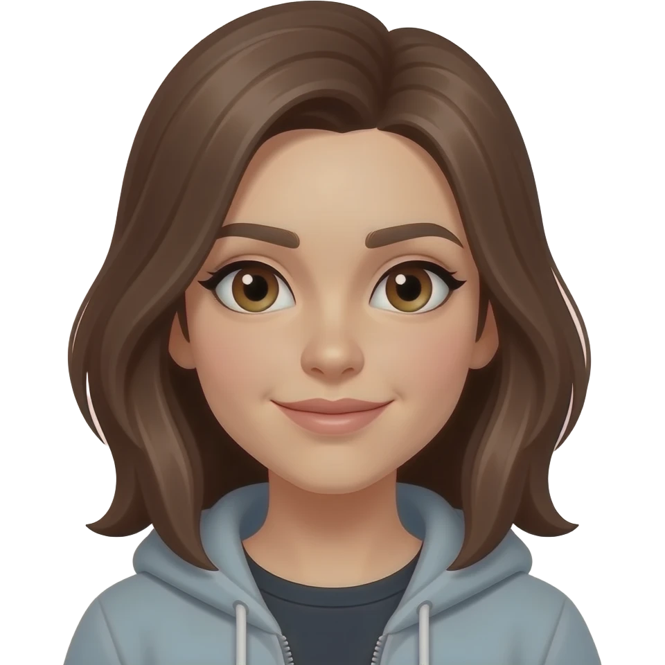 gameuse, femme, cheveux mi-long, brune emoji