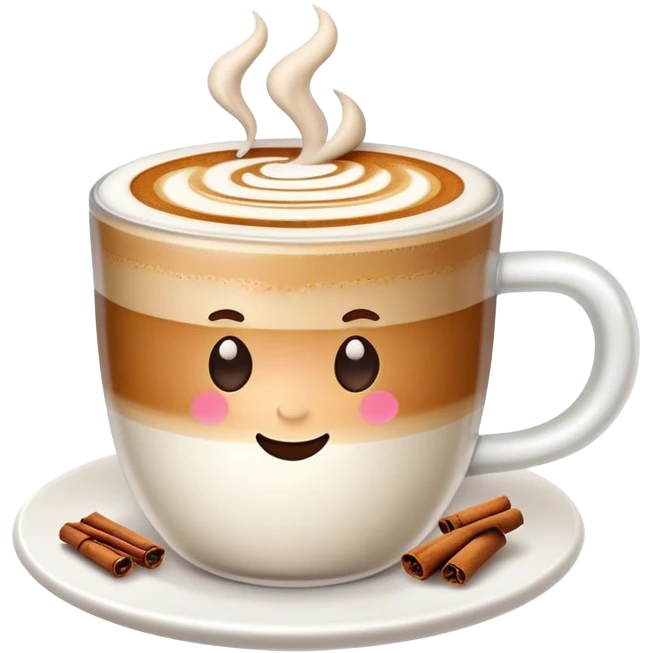 Chai latte art emoji