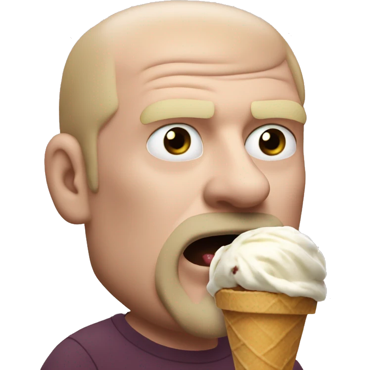Sean dyche eating an ice cream emoji