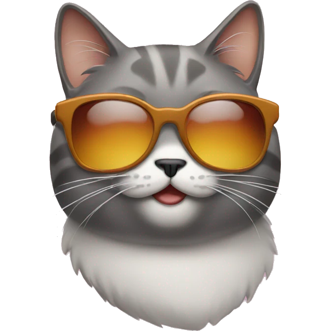 Cat with sunglasses emoji