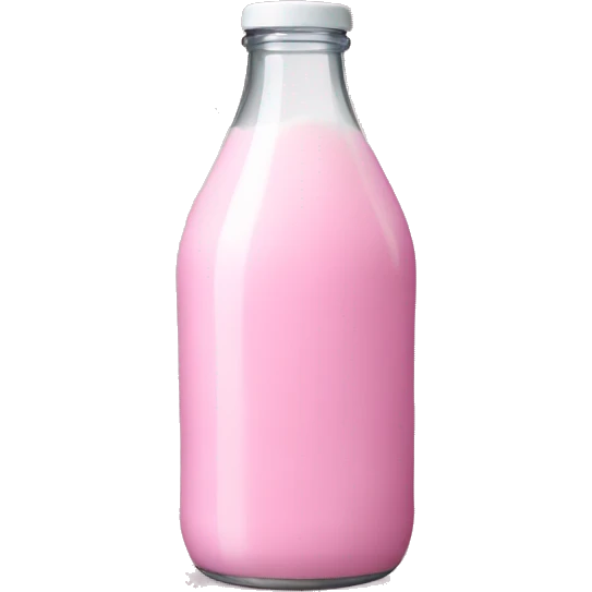 pink milk bottle emoji
