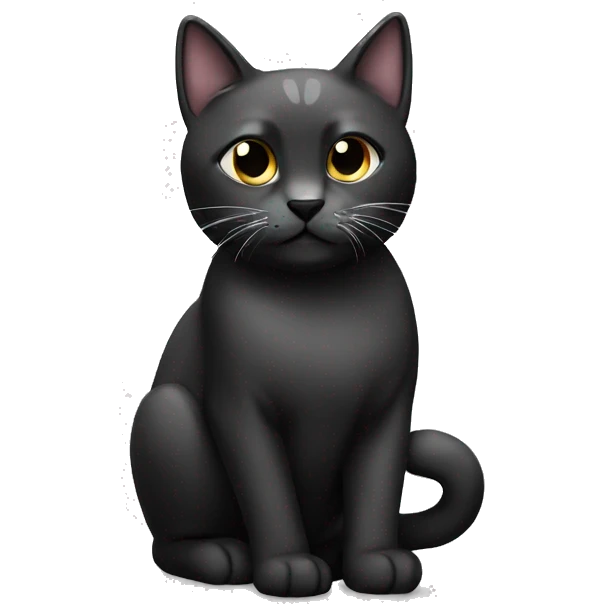 black and white cats  emoji