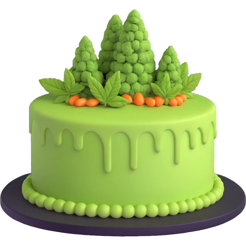Los Angeles Kush cake emoji