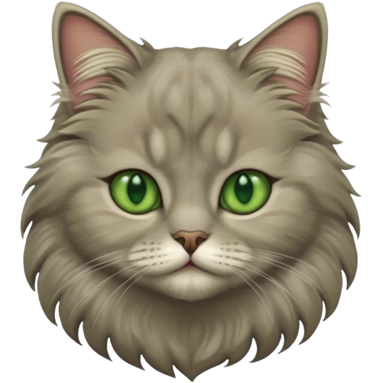A cat which is a brittish longhair emoji