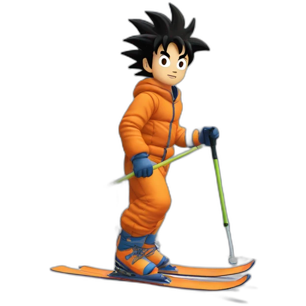 son goku skiing emoji