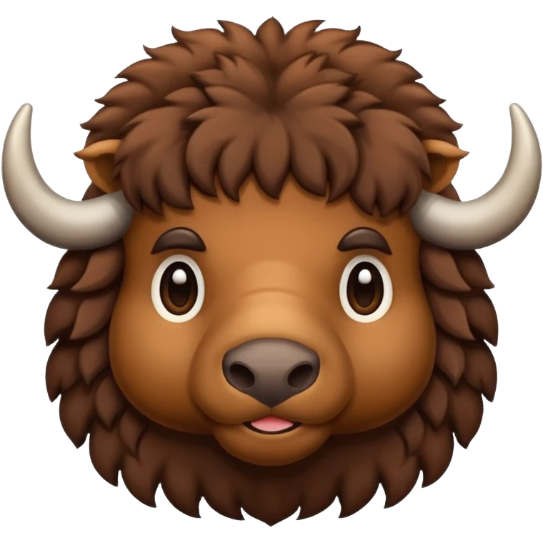 cute buffalo emoji