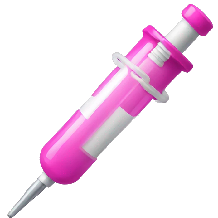 Pink syringe  emoji