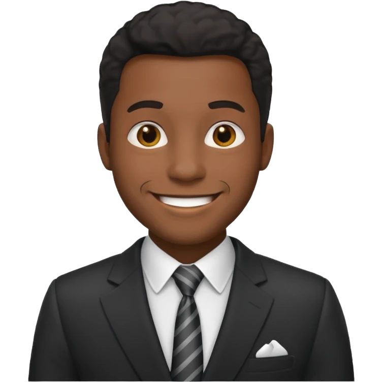 black king with suit emoji