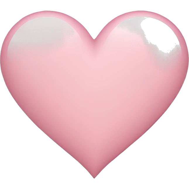 light pink heart emoji