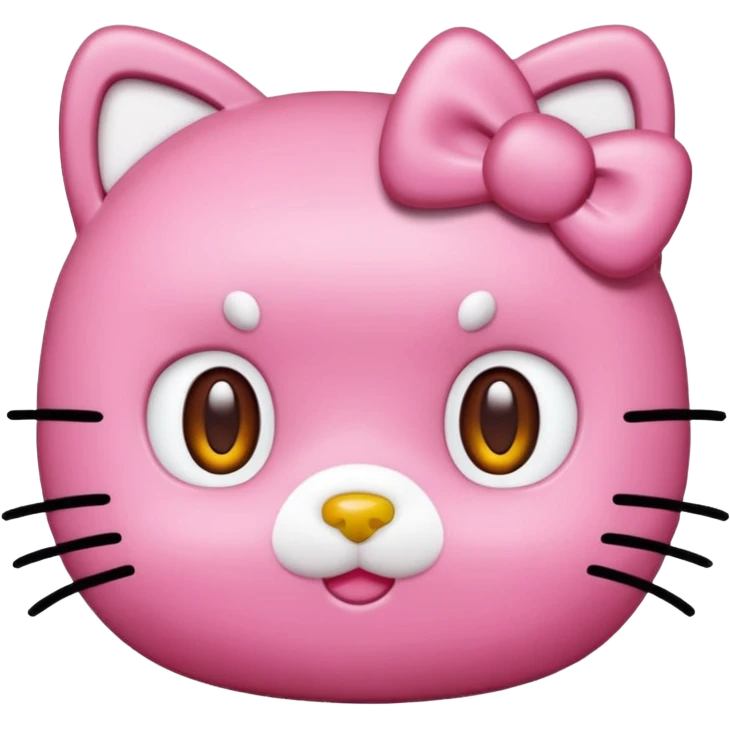 No fur Hello kitty emoji