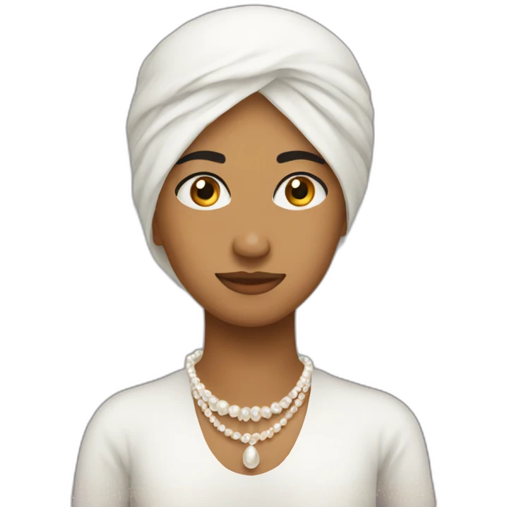 a middle eastern pearl emoji
