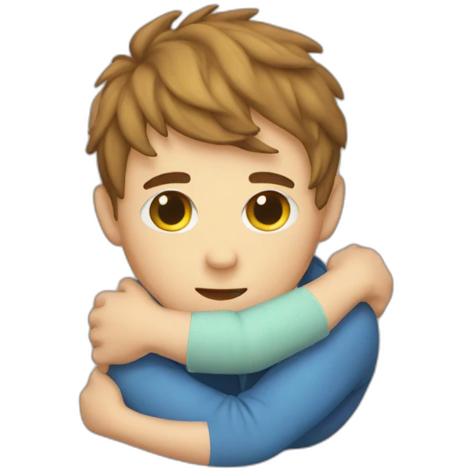 Boy hug pillow  emoji