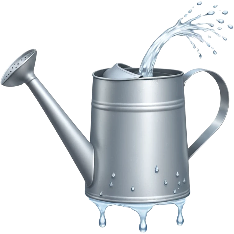 watering can and water splash emoji