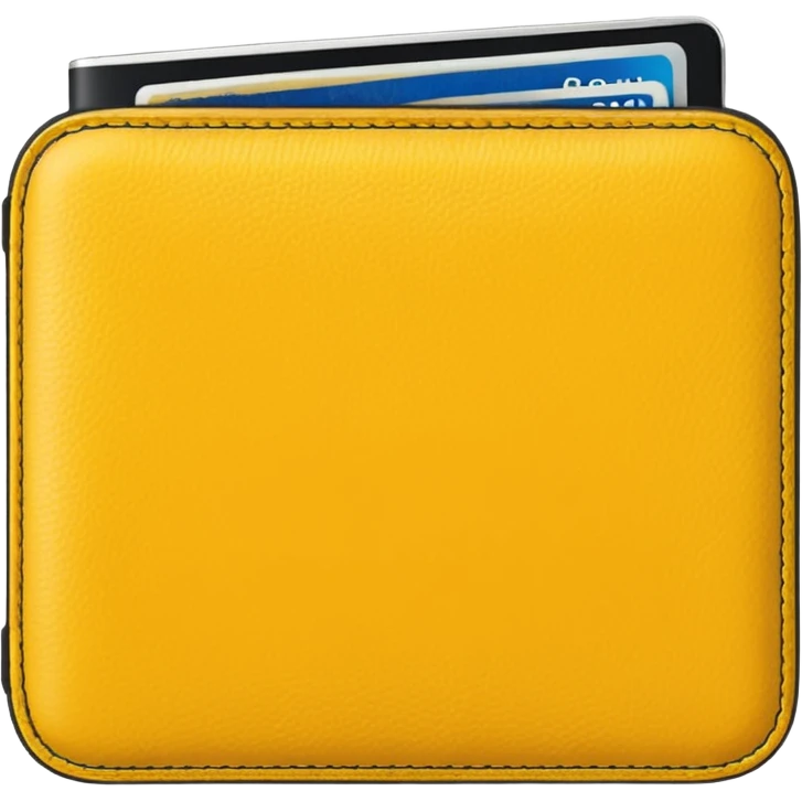 Travel yellow wallet – larger emoji