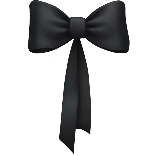 Black bow emoji