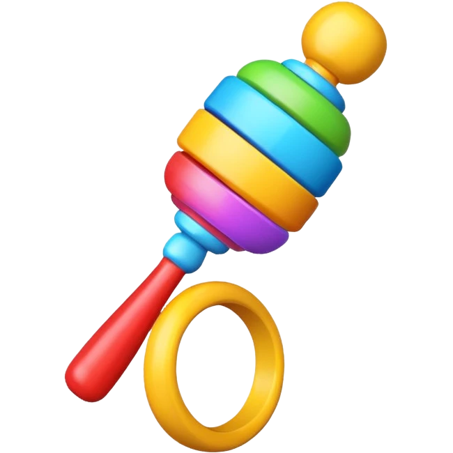 Rattle – colorful emoji