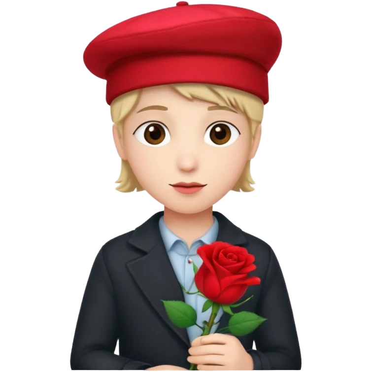 Alone in the Valentine's day emoji