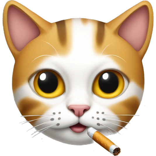 Cat with cigarette  emoji